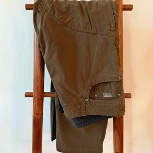Brown Casual Cargo Pants